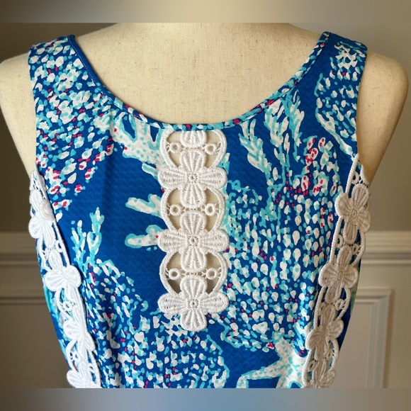 NEW Lilly Pulitzer Ember Shift Dress in Brewster Blue Good Reef size 8 - Picture 4 of 15